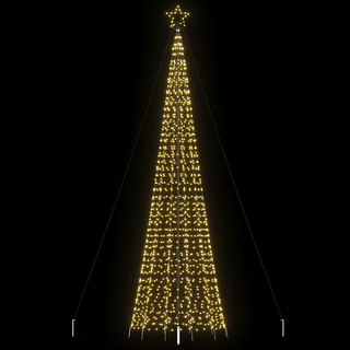 Choinka świąteczna LED kolcami 1534 diody LED Ciepła biel 500cm