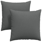 Poduszki na sofę 2 pcs Ciemnoszary 80 x 80 cm tkanina