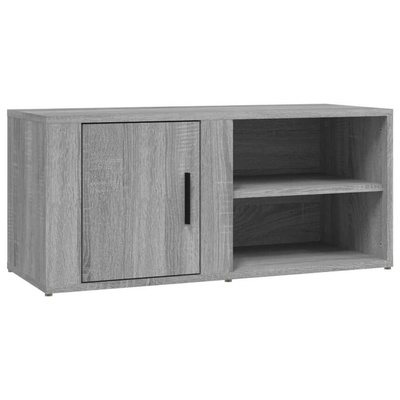 vidaXL Szafka pod TV, szary dąb sonoma, 80x31,5x36 cm