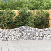 Kosze gabionowe, 30 szt, 200x30x60/80 cm, galwanizowane żelazo
