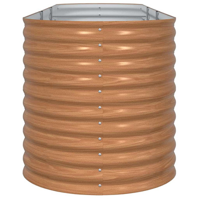 Podniesiony grządka Brązowy 320 x 80 x 81 cm Stal