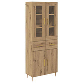 Highboard 2 szt. Dąb rzemieślniczy 69,5 x 34 x 180 cm