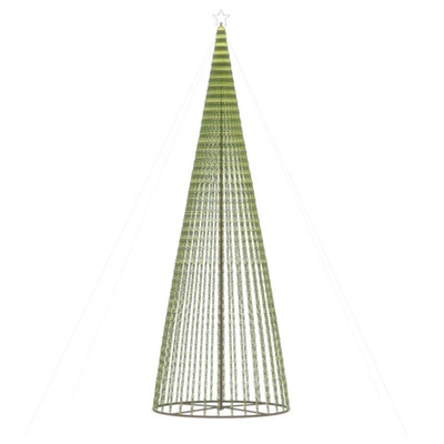 vidaXL Stożkowa choinka z lampek, 1544 ciepłych białych LED, 500 cm