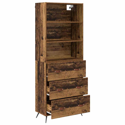 Highboard Stare drewno 69,5 x 34 x 180 cm Drewno inżynieryjne