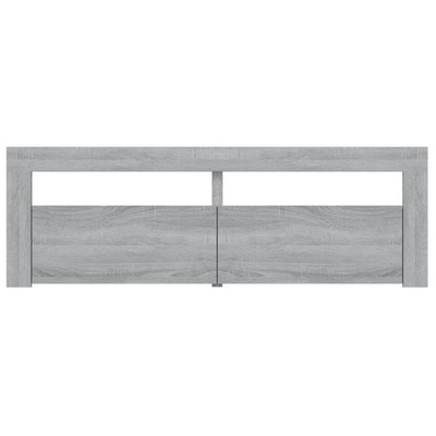 vidaXL Szafka pod TV z LED, szary dąb sonoma, 120x35x40 cm w kolorze cm