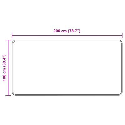 Chodnik dywanowy MARSA Szary 100 x 200 cm Poliester i PVC