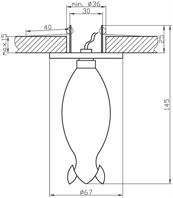 Oprawa stropowa Candellux dekoracyjna stała biały G4 2299917