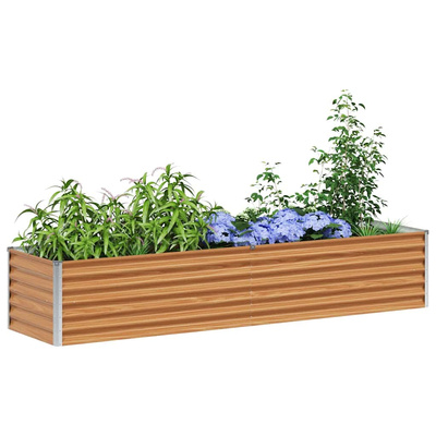 Podniesiona rabata ogrodowa 195 x 50 x 36 cm Stal Galwanizowana