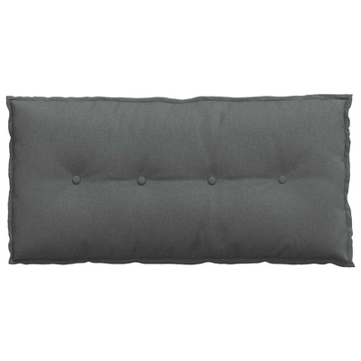 Poduszka na plecy Ciemnoszary 100 x 19 x 50 cm tkanina