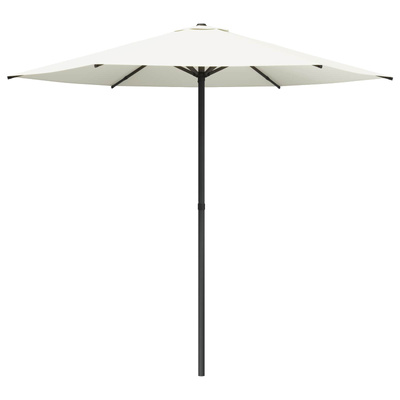 Parasolka ogrodowa 230 x 230 cm Poliester Prostokątny kremowy
