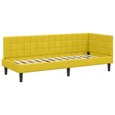 Rama Łóżka Narożnego z Materacem 2 szt. Żółty 80 x 200 cm