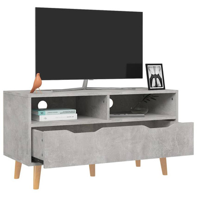 vidaXL Szafka pod TV, szarość betonu, 90x40x48,5 cm