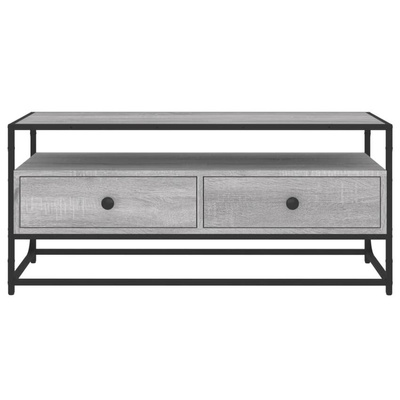Szafka pod TV, szary dąb sonoma, 100x35x45 cm vidaXL