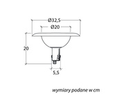 Lampa ogrodowa stojąca (głowica) 1081-101N