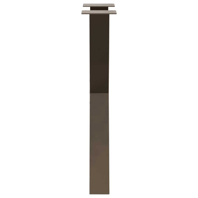 Nogi do stołu jadalnego w kształcie litery X 2 szt. Naturalna stal 60x(72-73) cm Stal