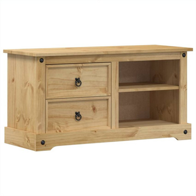 vidaXL Szafka pod TV Corona, 100x40x52 cm, lite drewno sosnowe