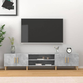 Szafka pod TV, szarość betonu, 180x31,5x40 cm vidaXL