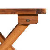 vidaXL Leżaki ze stolikiem, 2 szt., polirattan i lite drewno akacjowe