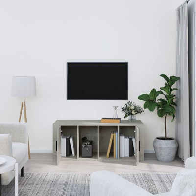 vidaXL Szafka pod TV, szarość betonu, 100x35x40 cm model standard