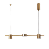 Lampa Wisząca Liniowa 75cm 18W Złota Abruzzo Gamorra