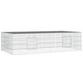 Klatka dla królika, 2 panele, 220x110x55 cm, żelazo