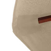 Parasol ogrodowy na drewnianym słupku, 350 cm, taupe