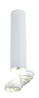 Lampa tuba sufitowa 20cm biała pierściene 2282725