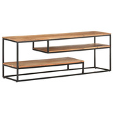 vidaXL Szafka pod TV, 130 x 30 x 45 cm, lite drewno akacjowe