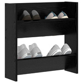 Szafka na buty z półką Czarny Dąb 60 x 18 x 60 cm