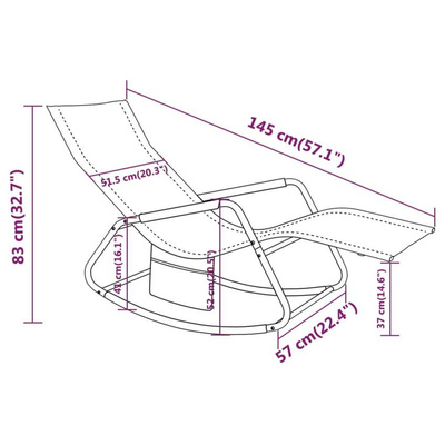 vidaXL Leżak, stal i tworzywo textilene, zielony