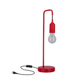 Lampka nocna Laren Ledea czerwona metalowa lampka stołowa industrialna