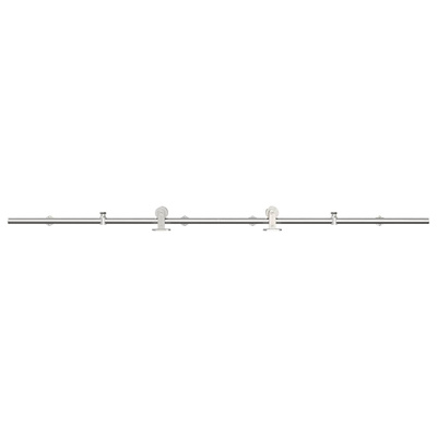 System do mocowania drzwi przesuwnych, 200 cm, stal, srebrny