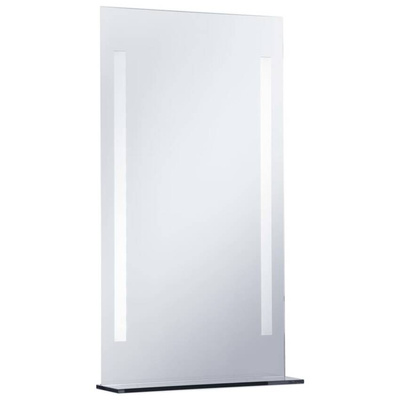 vidaXL Ścienne lustro łazienkowe z LED, z półką, 60 x 100 cm