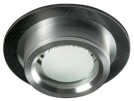 Nowoczesna oprawa wpuszczana MR16 SC-01 STB/AL czarny satynowy stała aluminium + oprawka GU10
