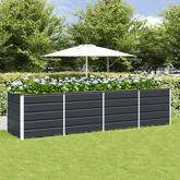 Donica Antracyt 320 x 80 x 75 cm Stal