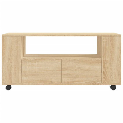 vidaXL Szafka pod TV, dąb sonoma, 102x34,5x43, materiał drewnopochodny