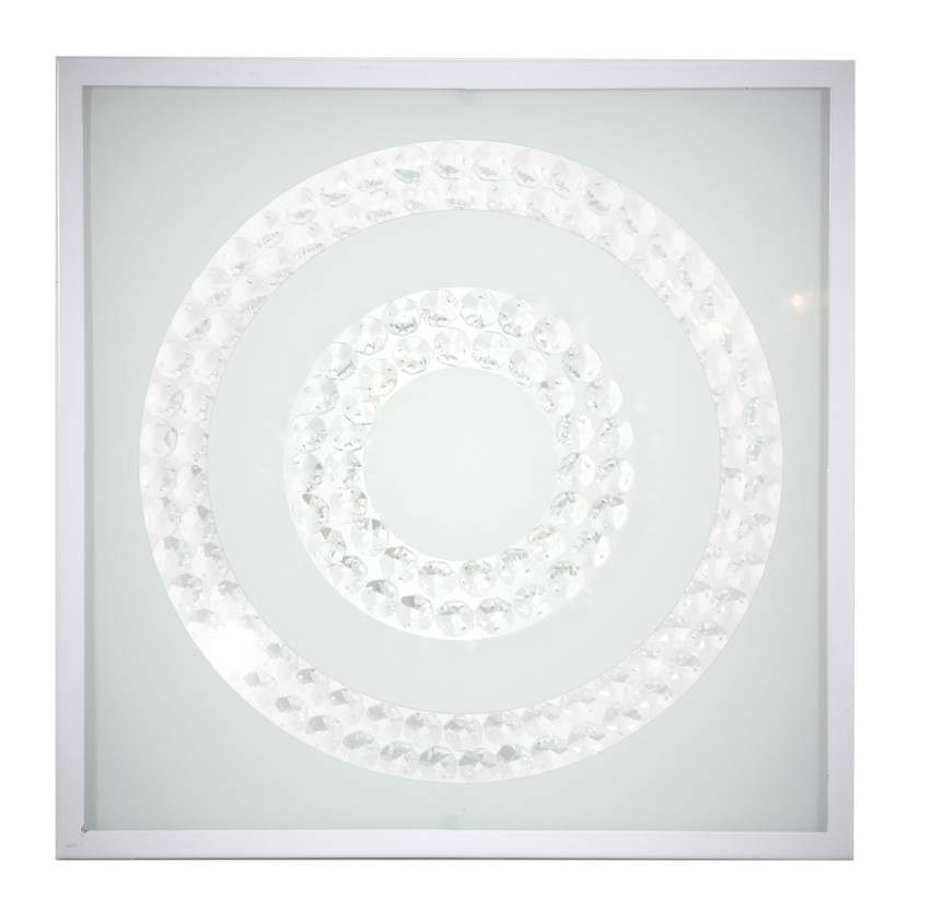 Lampa Sufitowa Candellux Lux 10-60662 Plafon 16W Led 6500K Biały Podwójny Ring
