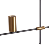 Lampa Wisząca Liniowa Nowoczesna Złota 120cm GU10 Abruzzo Cazzata