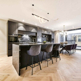 Nowoczesna spiralna lampa wisząca Złota 150cm 360° 45W 3000K Abruzzo Spirali