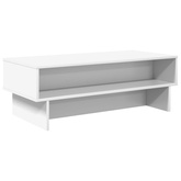 Stolik kawowy Biały 100 x 46 x 35 cm Drewno inżynieryjne