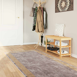 Chodnik dywanowy MARSA Szary 80 x 350 cm Poliester i PVC