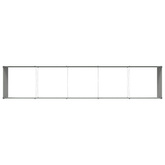 Donica Pastelowa Zieleń 480 x 100 x 45 cm Stal Galwanizowana