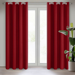 Zasłona Logan czerwona 135x250