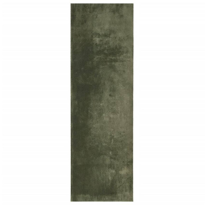 vidaXL Dywan HUARTE z krótkim włosiem, zielony, 80x250 cm