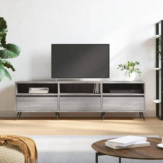 vidaXL Szafka pod TV, szary dąb sonoma, 150x30x44,5 cm wariant 6