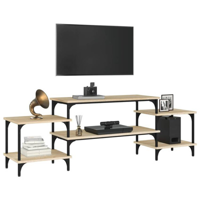 vidaXL Szafka pod TV, dąb sonoma, 157x35x52 cm