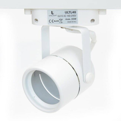 Lampa szynowa (obudowa bez żarówki) -GU10  1-fazowa