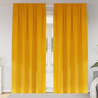 Zasłony zaciemniające 2 pcs Musztardowy Żółty 140 x 260 cm