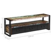 vidaXL Szafka pod TV z drewna odzyskanego, 120 x 30 x 40 cm