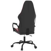 vidaXL Fotel gamingowy, czarno-czerwony, sztuczna skóra model standard